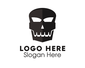Gang - Smiling Scary Skull logo design