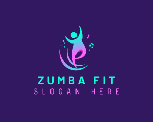 Zumba - Dance Fitness Studio logo design