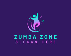 Zumba - Dance Fitness Studio logo design