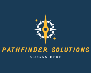 Star Compass Navigation logo design