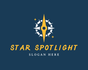 Star Compass Navigation logo design