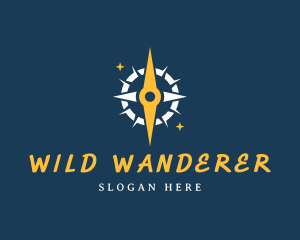 Adventurer - Star Compass Navigation logo design