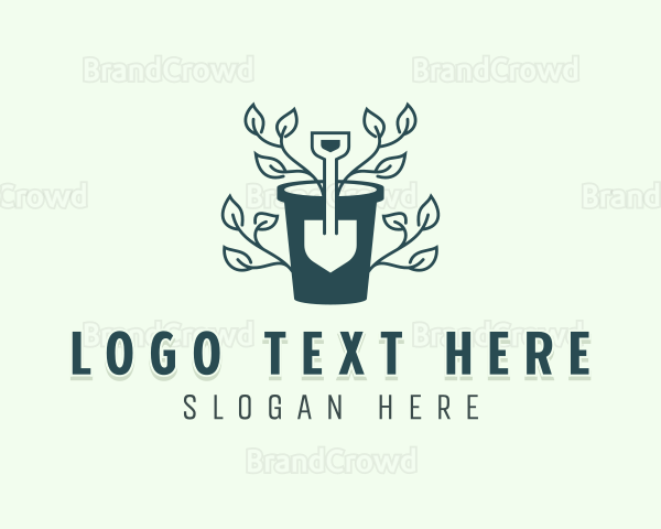 Trowel Plant Landscaping Logo