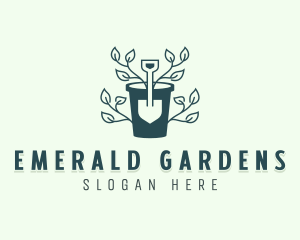 Trowel Plant Landscaping logo design