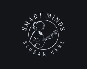 Banjo Musician Instrument  Logo