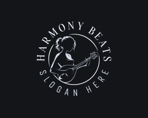 Concert - Banjo Musician Instrument logo design