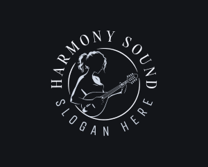 Concert - Banjo Musician Instrument logo design