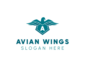 Eagle Wings Crest logo design