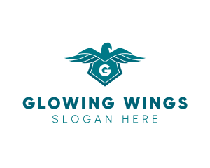 Eagle Wings Crest logo design