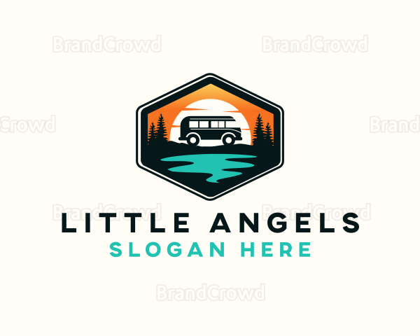 Outdoor River Camping Van Logo