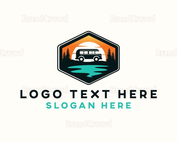 Outdoor River Camping Van Logo