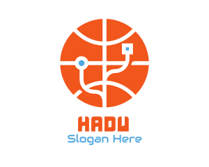 Ball - Electronic Basketball Technology logo design