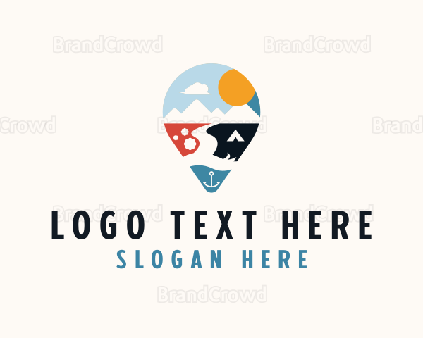 Adventure Travel Destination Logo