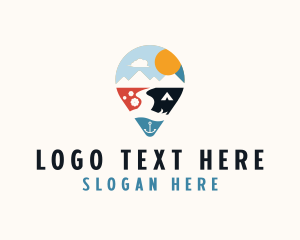 Locator - Adventure Travel Destination logo design