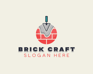 Brickwork - Masonry Trowel Handyman logo design