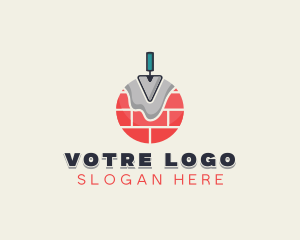 Construction - Masonry Trowel Handyman logo design