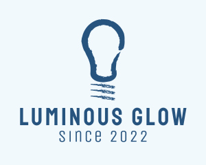 Illuminated - Light Bulb Watercolor logo design