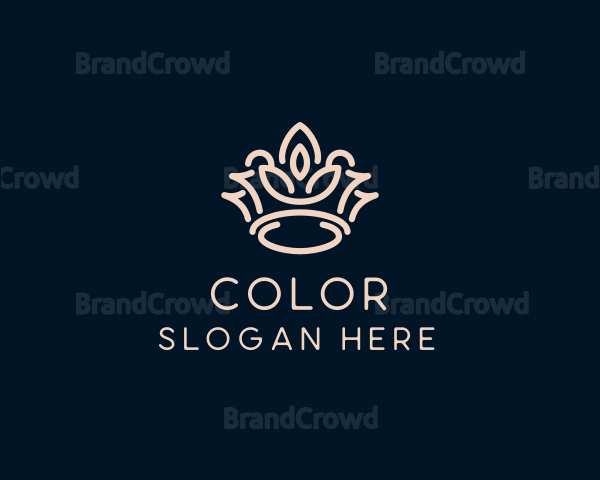 Beige Royal Crown Logo