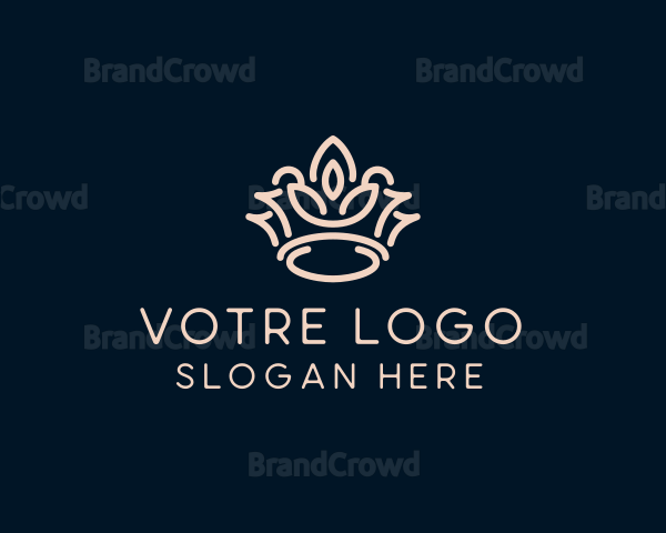 Beige Royal Crown Logo