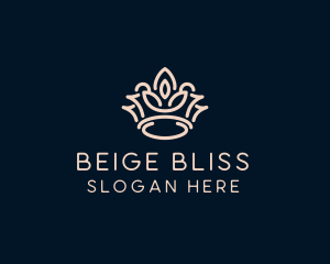 Beige - Beige Royal Crown logo design