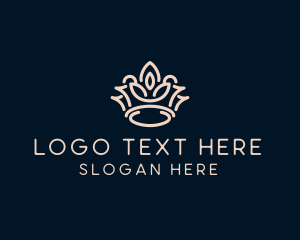 Beige - Beige Royal Crown logo design