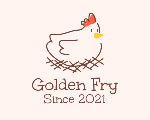 Chicken Hen Poultry  logo design