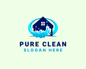 Residential House Cleaning  logo design