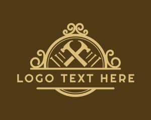 Contractor - Ornate Hammer Carpentry logo design