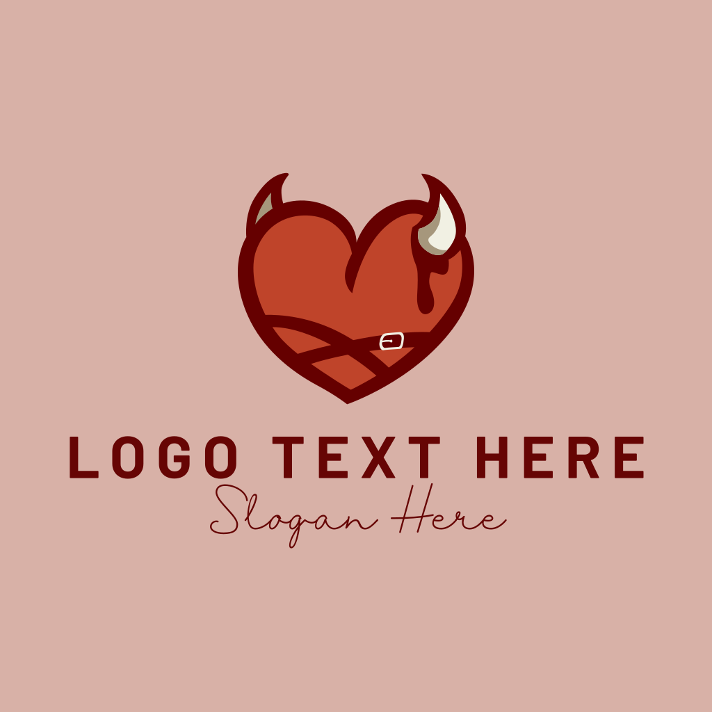Heart Devil Horns Logo | BrandCrowd Logo Maker