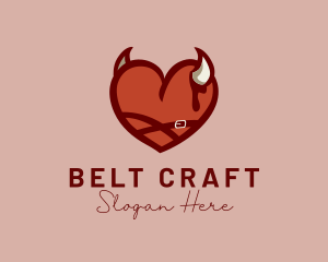 Heart Devil Horns  logo design