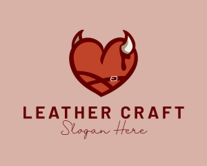 Heart Devil Horns  logo design