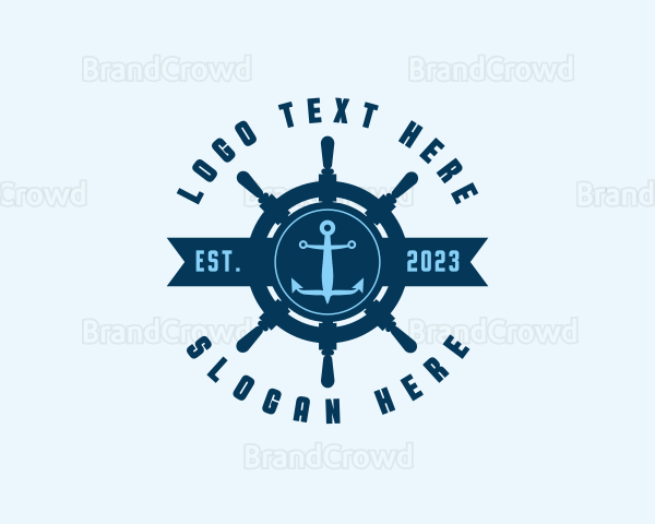 Naval Anchor Wheel Logo