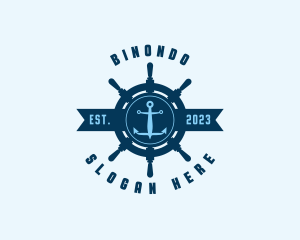 Naval Anchor Wheel Logo