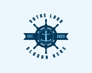 Naval Anchor Wheel Logo