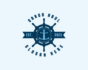 Naval Anchor Wheel logo design