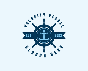 Naval Anchor Wheel logo design