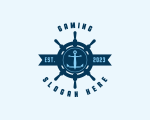 Coast Guard - Naval Anchor Wheel logo design