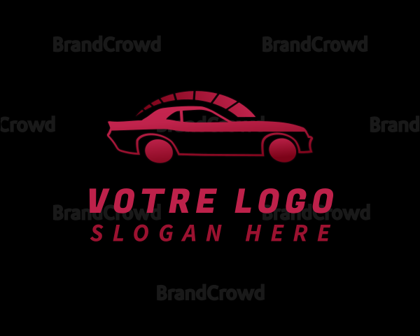 Speedometer Race Car Logo