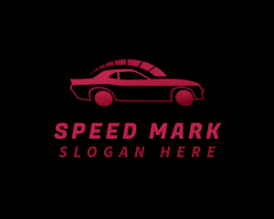 Speedometer Race Car logo design