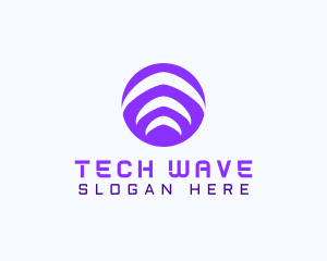 Digital Tech Waves logo design