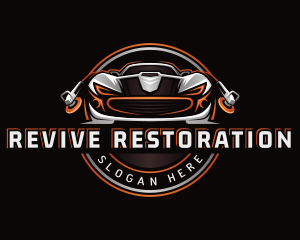 Restoration - Restoration Detailing Car Polish logo design