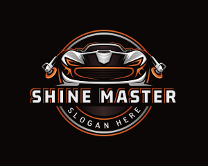 Polishing - Restoration Detailing Car Polish logo design