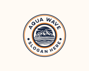 Mountain Waves Resort logo design