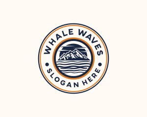 Mountain Waves Resort logo design