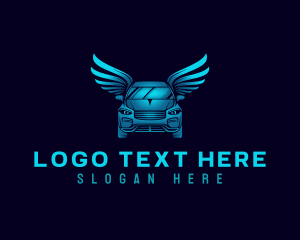 Driver - Automotive Garage Wings logo design