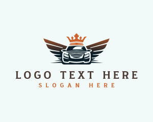 Machine - Car Luxury Wing logo design