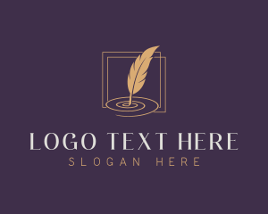 Poetry - Quill Feather Publishing logo design