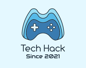 Tech Gamer Joystick logo design