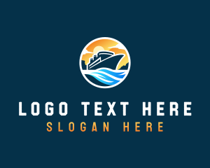 Cruise - Ocean Cruise Travel logo design