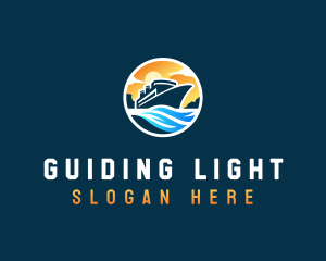 Ocean Cruise Travel logo design